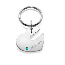 Porte Cles Cle De Mon Cœur Personnalises Pour Couple En 2020 Porte Cle Collier Prenom Porte Clef