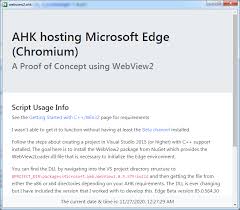 A webview is useful when you need increased control over the ui, for example which page user creating a webview example project. Microsoft Edge Webview2 Embed Web Code In Your Native Application Autoit Projects And Collaboration Autoit Forums