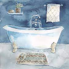 Enjoy free shipping on most stuff, even big stuff. Watercolor Bathroom I Painting By Marietta Cohen Art And Design