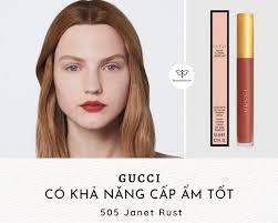 Son Kem Gucci 505 Janet Rust Màu Đỏ Đất Chính Hãng Đẹp Nhất