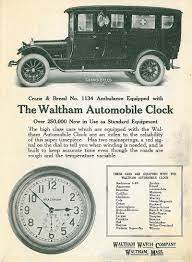 Interestingly Enough It Was Pocket Watch Companies Not Clock Makers Who Scrambled To Meet The Needs Of This Growing Market Car Club Automobile Antique Cars
