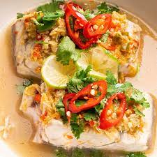 Thai Lime Garlic Steamed Fish Marion S Kitchen Steamed Fish Recipes Steamed Fish Asian Recipes