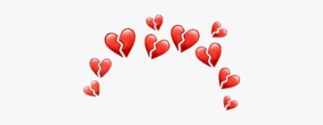 Broken Heart Emoji Crown Png Broken Heart Emoji Heart Emoji Broken Heart Emoticon