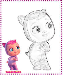 Bebe Lloron Para Colorear