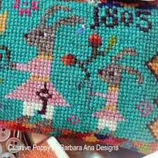 Pattern is black and white symbols. Cross Stitch Patterns With Bunnies