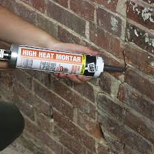 Secure the blocks using a concrete adhesive. High Heat Fire Resistant Mortar Dap Products