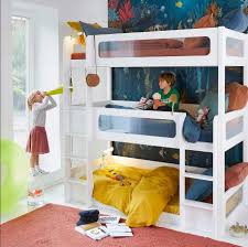 Description des lits superposés meeting : Lits Superposes 3 Couchages Pilha Blanc Lit Enfant Am Pm La Redoute Iziva Com