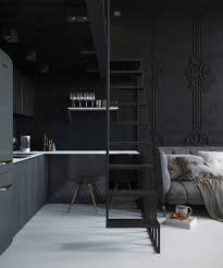 Plans Pour Amenager Et Decorer Un Appartement De 30m2 Interieur Maison Interieurs Sombres Interieur Design