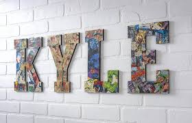Vinyl letters, decals, words, and quotes make a great alternative to stencils and wood letters. The Easiest Way To Make Comic Book Letters Mod Podge Rocks