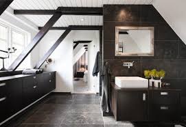 In this bathroom, we paired a warm travertine floor with lots of luxurious fabric. Bathroom Styling