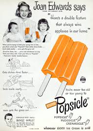Double wood stick popsicle icon flat style vector. Vintage Popsicles Frozen Treats Ice Pops Click Americana
