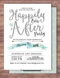 After Wedding Party Invitation Happily Ever Wedding Party Invites Wedding Reception Invitations Wedding Shower Invitations