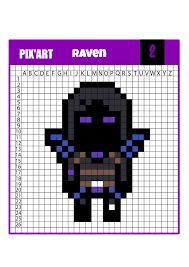 Pixel Art Fornite 12 Modeles A Telecharger Gratuitement En 2020 Pixel Art A Imprimer Pixel Art Coloriage Pixel Art