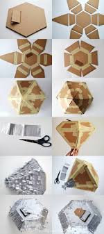Pinata Basteln Diamant Aus Karton Pappee Selber Machen Schere Silbernes Papier In 2020 Pinata Diy Pinata Basteln Diy Pinata