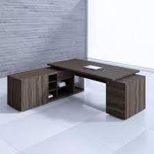 Rustic Executive Desk W Managerial Side Storage Pedestal By Mdd Office Furniture Home Office Design Office Furniture Design Office Interior Design