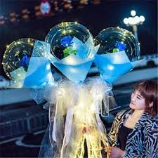2021 graduation, father's day balloon flower, led lights, personalized decal, birthday gift, wedding gift, get well, anniversary myfancystory 5 out of 5 stars (1,437) $ 54.95. Led Luminous Balloon Rose Bouquet In 2021 Balloon Flowers Balloons Rose Bouquet
