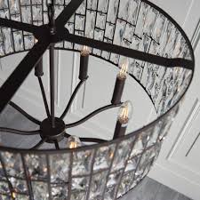 This is do it yourself lighting on a budget that's perfect for renters and anyone looking for a quick upgrade to their lighting fixtures. 8 Light Pendant 40w Dark Bronze Paint Clear Crystal