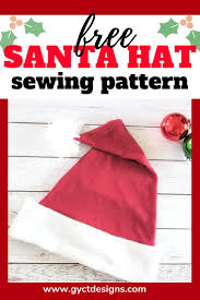 Holding it in place with hot glue. Free Santa Hat Pattern Sew Simple Home