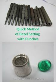 A Free Toturoial Showing A Quick Method Of Setting Bezels Using A Punch And Hammer For Round Cabochons And Jewelry Tutorials Free Jewelry Making Metal Jewelry