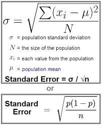 That's crucial information for inferential statistics! Which Standard Deviation Formula Standard Error Formula To Use To Conclude An A B Test Cross Validated