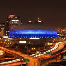 Mercedes Benz Superdome In New Orleans La Lights It Up Blue Who Dat I Love My Son Sydney Opera House