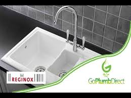 These sinks are also provided with special water draining facility so that the excess water on utensils also drain out. Reginox Rl301cw Ceramic Kitchen Sink Youtube