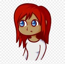 Something that is interesting to. Girl With Red Hair And Blue Eyes By White Spark Girl With Red Hair Cartoon Free Transparent Png Clipart Images Download