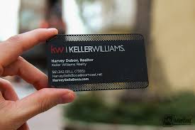 Most of our real estate business card orders ship within 24 to 72 hours and. Keller Williams Black Metal Business Card On Behance