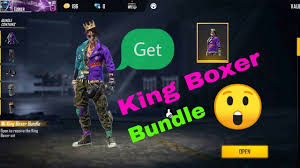 Dengan begitu pasti kalian juga ga akan terlihat biasa. Free Fire Crown The Boxer And Get King Boxer Bundle Free New Bundle Youtube