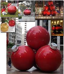 Decorating Giant Holiday Ornaments Outdoor Christmas Ornaments Chris Outdoor Christmas Decorations Christmas Decorations Diy Outdoor Christmas Yard Decorations