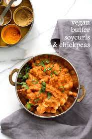 Instant Pot Vegan Butter Chicken With Soy Curls Chickpeas Oil-free Gf - Vegan Richa Recipe Vegan Instant Pot Recipes Soy Curls Recipes Vegan Butter Chicken