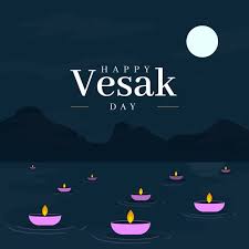 We wish everyone to have a peace and joyous vesak day. Flat Design Happy Vesak Day Greeting Free Vector Nohat Free For Designer