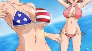 A group of teens went freaky on the beach hentai