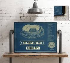 Chicago Bears Stadium Seating Chart Soldier Field Vintage