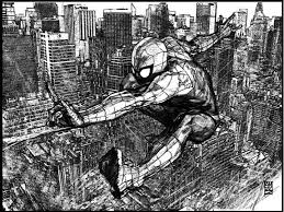Spider Man By Alex Maleev Great Linework No Color Needed Comic Books Art Spiderman Marvel Spiderman