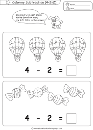 subtraction coloring pages educational fun kids coloring pages and preschool skills worksheets