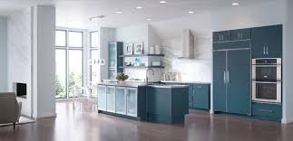Bring Color To Your Kitchen With This Stunning Seaworthy Finish On Decora S Marquis Cabinets Decorakitchens Decora Cabinets Cabinet Masterbrand Cabinets