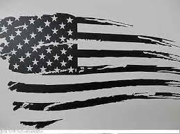 Black American Flag Decal For Truck Rustic American Flag Decal Windshield Decal Ford Chevy Harley Dodge Truck American Flag Decal Rustic American Flag American Flag Tattoo