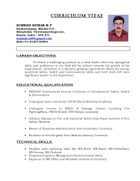 Whether you're looking for a traditional or modern cover letter template or resume example, this. Nigil Cv Safety Officer 1 2