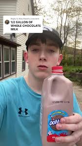 Chocolate Milk Chugging Challenge