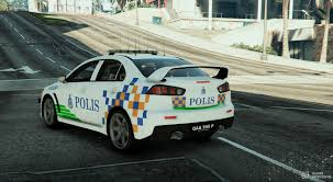 Subscribe and receive notifications of new mods in the facebook feed! Mitsubishi Evo X Malaysian Police Pdrm For Gta 5