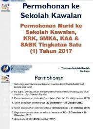Permohonan kemasukan ke sekolah kawalan kementerian pendidikan malaysia (kpm) bagi pengambilan sesi 2021 akan dibuka kepada semua pelajar tahun 6 yang berkelayakan dan telah menduduki peperiksaan upsr 2020 serta berminat untuk menyambung pelajaran mereka ke. Facebook
