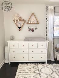 Baby Girl Nursery Tour Ikea Hemnes Dresser Changing Table Blush And Batting Blog Changing Table Dresser Nursery Baby Room Ikea Hemnes Dresser