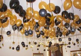 Black And Gold Birthday Party Decoration Ideas Black Gold 60th Birthday Party Balloon Decorations Gold Coast 60th Birthday Party Gold Party 60th Birthday Balloons
