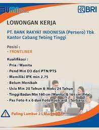 Lokerbumn.com saat ini berfokus memberikan informasi lowongan kerja bumn dan anak perusahaan bumn. Loker Bank Bri Gunungsitoli Lowongan Kerja 2019 Bri Syariah Buka Kesempatan Di 3 Kantor Cabang Paling Lambat 31 Januari Tribunstyle Com Harap Cantumkan Dalam Surat Lamaran Info Loker Di Dapat