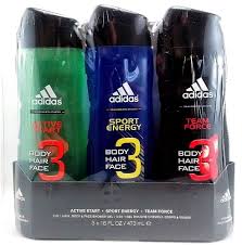 3 New Adidas Mens Hair Body Face Shower Gel Active Start Sport Energy Team Force Adidas Energy Body Ebay