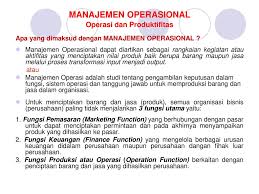 Aspek struktural adalah aspek tentang pengaturan komponen yang membangun suatu sistem manajemen operasional yang saling. Manajemen Operasi Operasi Dan Produktivitas Ppt Download