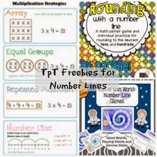 tpt number line freebies the recovering traditionalist