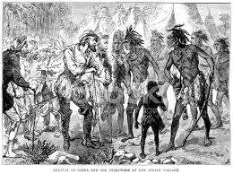 U sayohat qildi gayana, venesuela, trinidad, tobago, kyurasao. Alonso De Ojeda At The Indian Village Stock Vector Freeimages Com