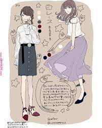3億年ぶりくらいに描いた絵にいらないコメントをつけた 最近あったかいね 女の子 おしゃれ イラスト 韓国 可愛い イラスト ファッションスケッチ